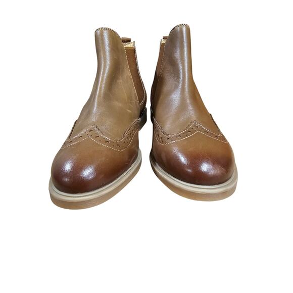 NWT Leather Hush Puppie Bailey Chelsea Boot Brown Booties Ladies Size 7.5 Wide - Picture 11 of 11